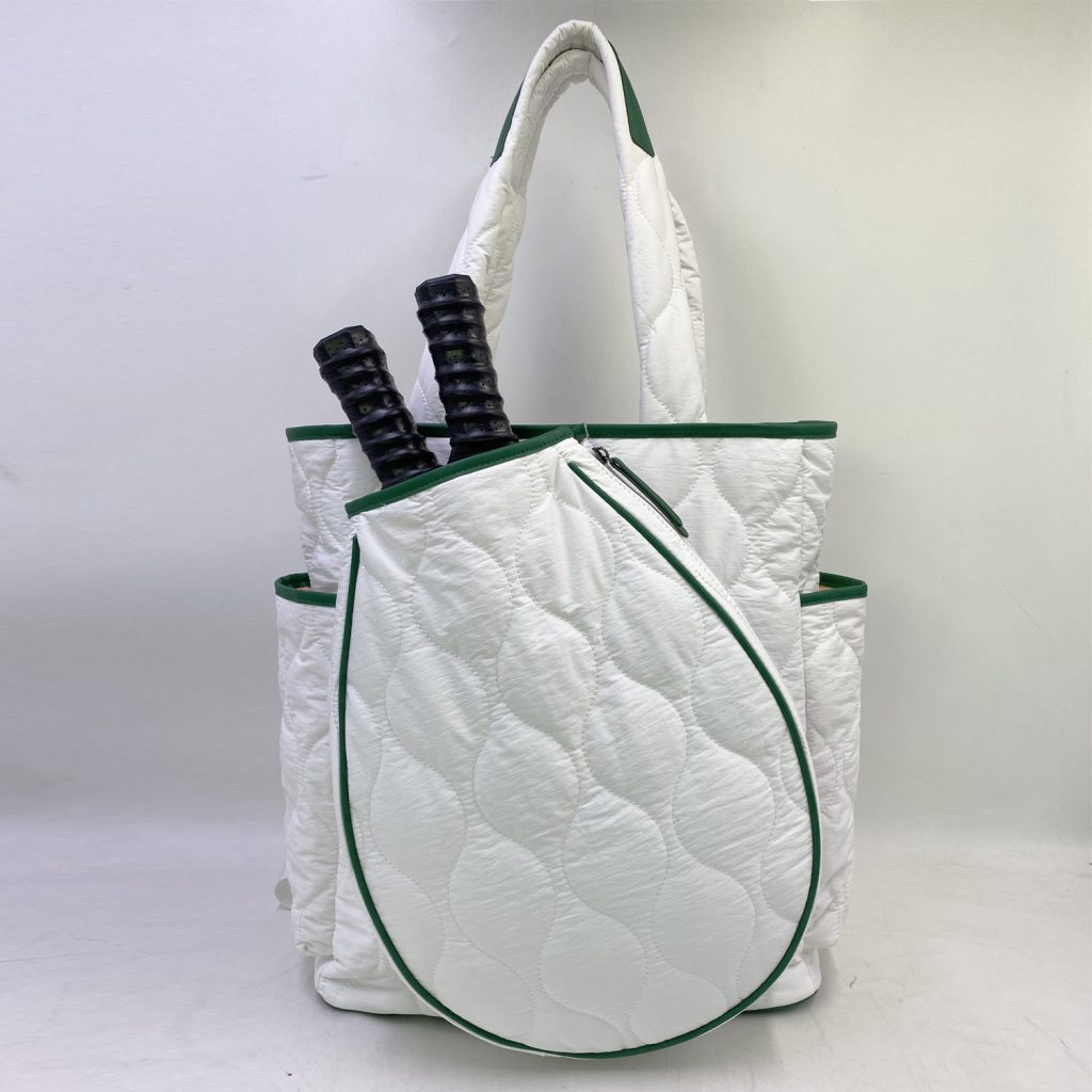 Quilted Nylon Pickleball Paddle Bag
