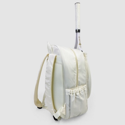 Tennis racket bag backpack back view